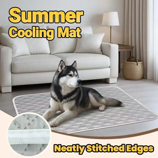 1 Pc Pet Cooling Pad Ceiling Washable and Anti Slip Bottom Large Dog Cooling Bed and Cat Ice Pad Cooling Pad for Pets