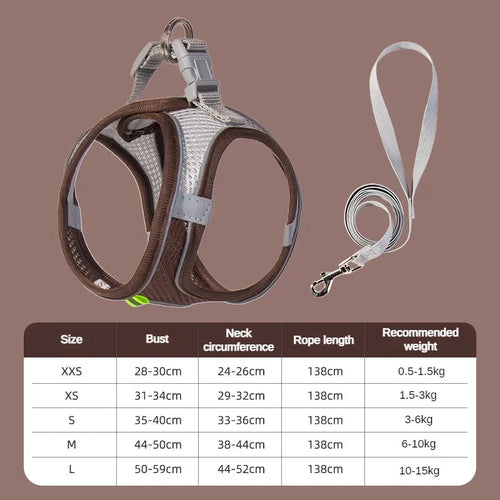 No-Pull Reflective Puppy Harness & Leash Set