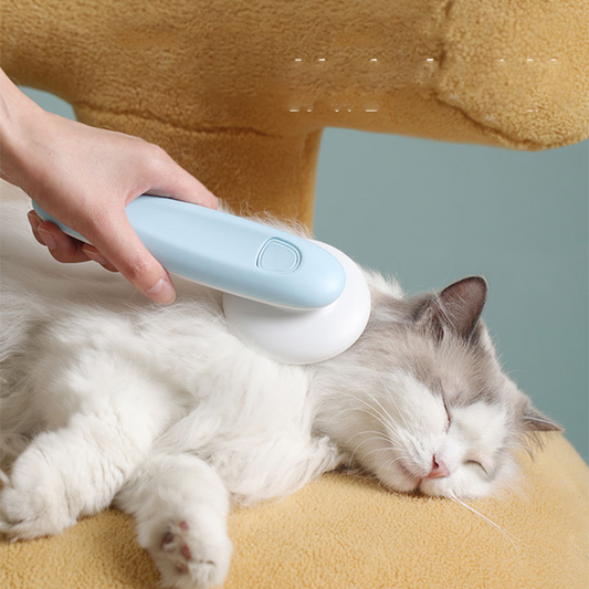 Self-Cleaning Massage Grooming Comb — Deshedding Brush for Cats & Dogs