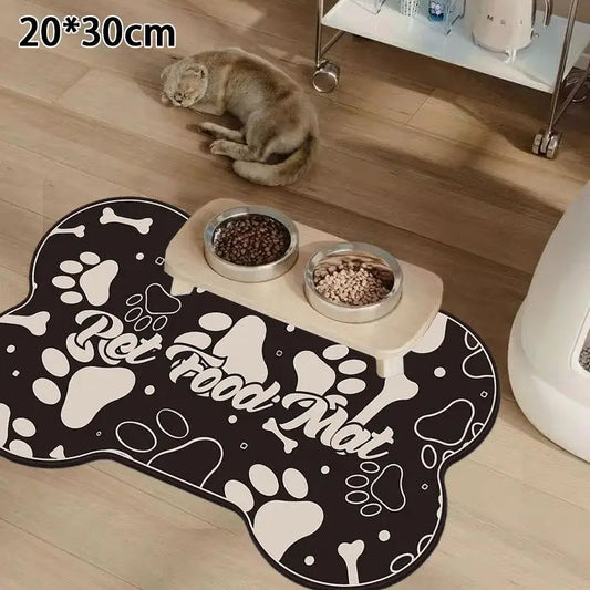 Absorbent Waterproof Pet Feeding Mat — Anti-Slip Placemat for Bowls