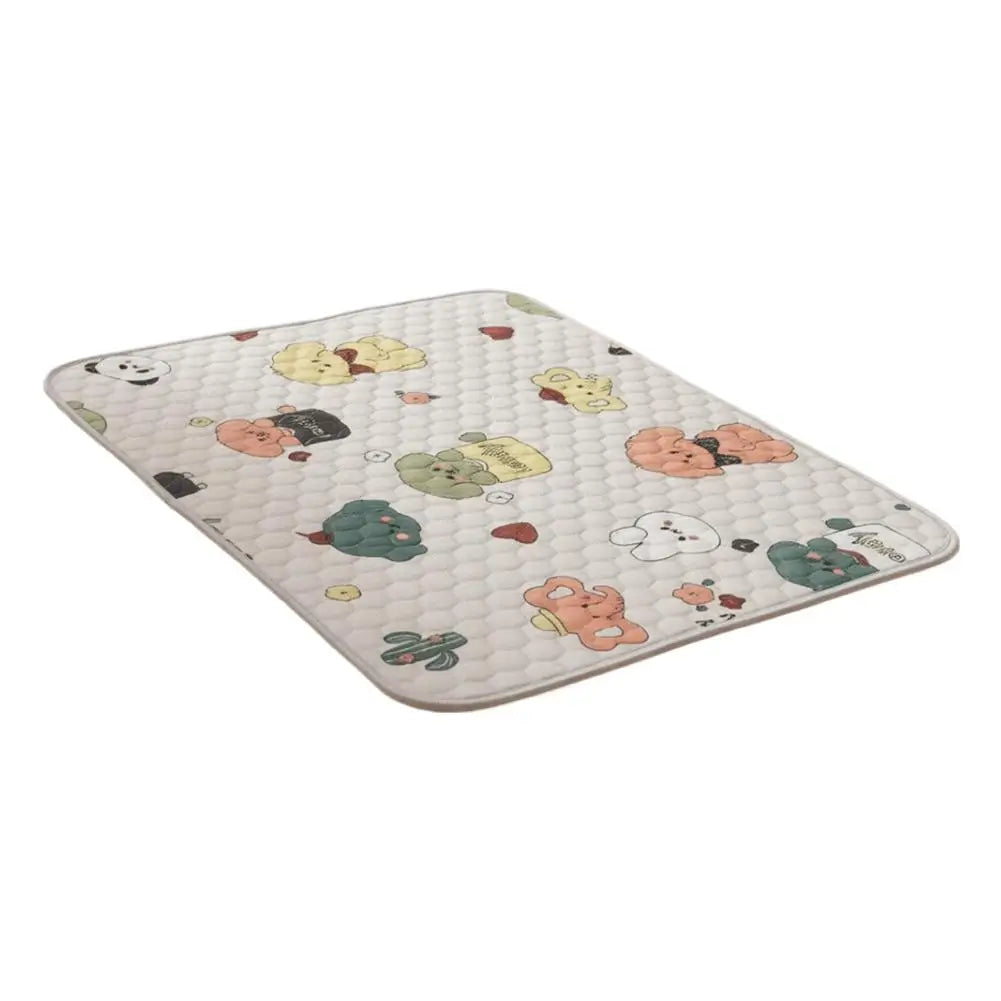 Self-Cooling Ice Silk Pet Mat — Summer Cooling Blanket for Dogs & Cats