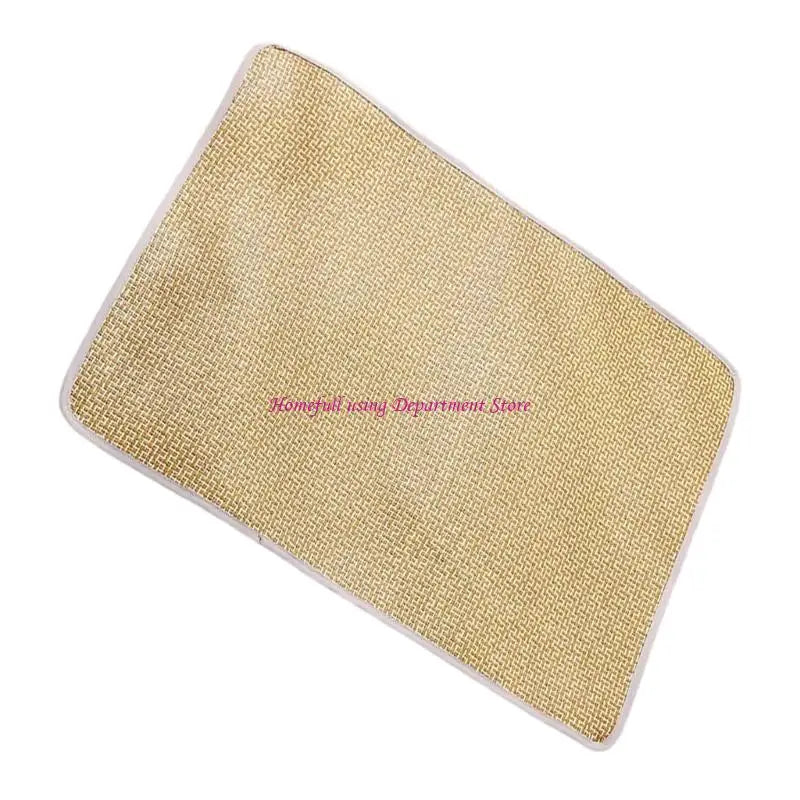 Breathable Rattan Weave Cooling Mat — Passive Cooling Pad for Dogs & Cats