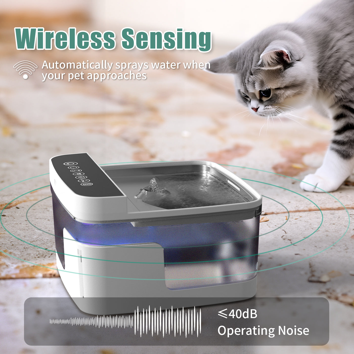 Automatic Filtered Pet Water Dispenser — Fresh Flowing Water for Cats & Dogs