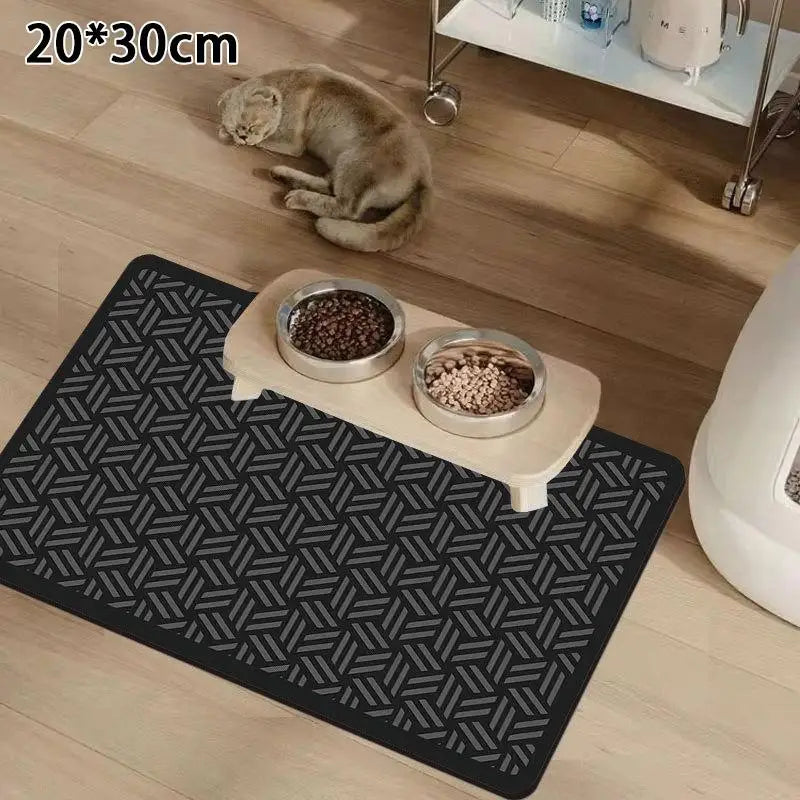 Absorbent Waterproof Pet Feeding Mat — Anti-Slip Placemat for Bowls