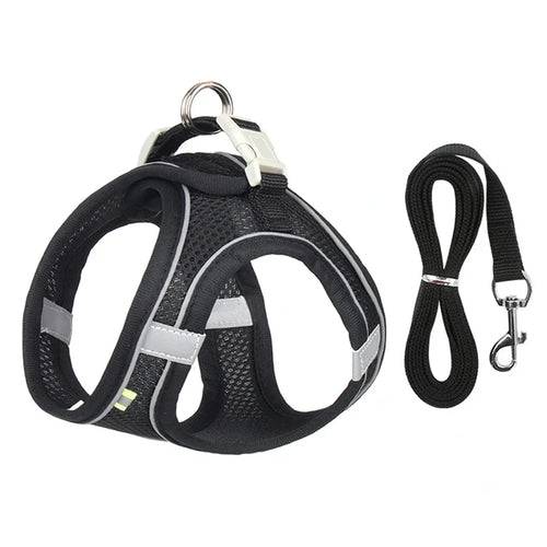 No-Pull Reflective Puppy Harness & Leash Set
