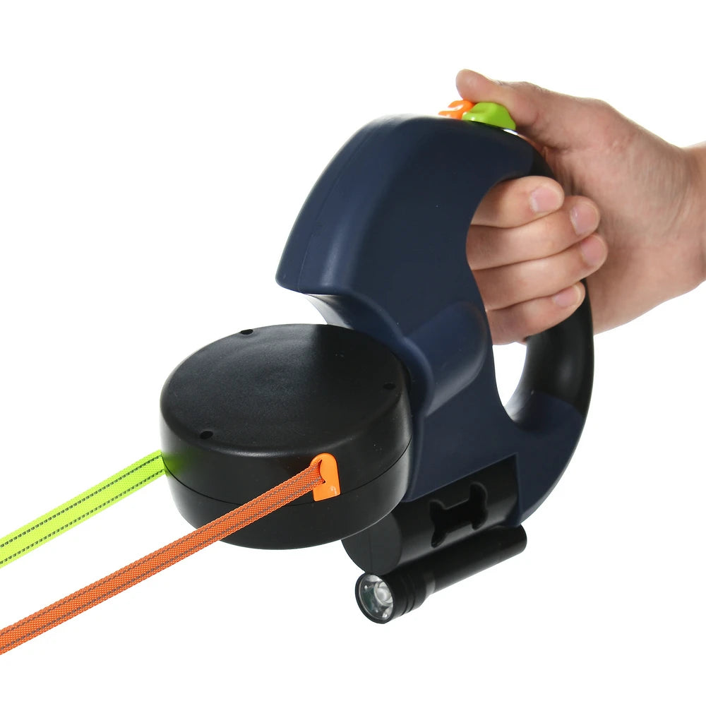 LED Retractable Dog Leash — Illuminated Lead for Small & Medium Dogs