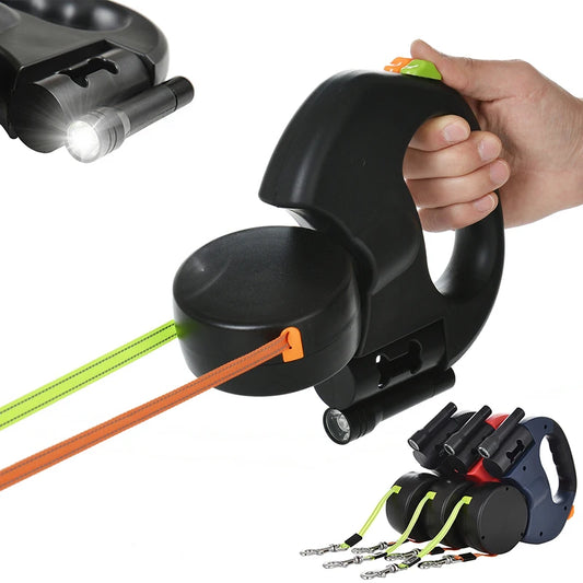 LED Retractable Dog Leash — Illuminated Lead for Small & Medium Dogs