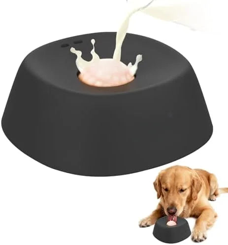 Anti-Slip Lick Bowl for Liquid Treats — Bone Broth & Yogurt Slow Feeder