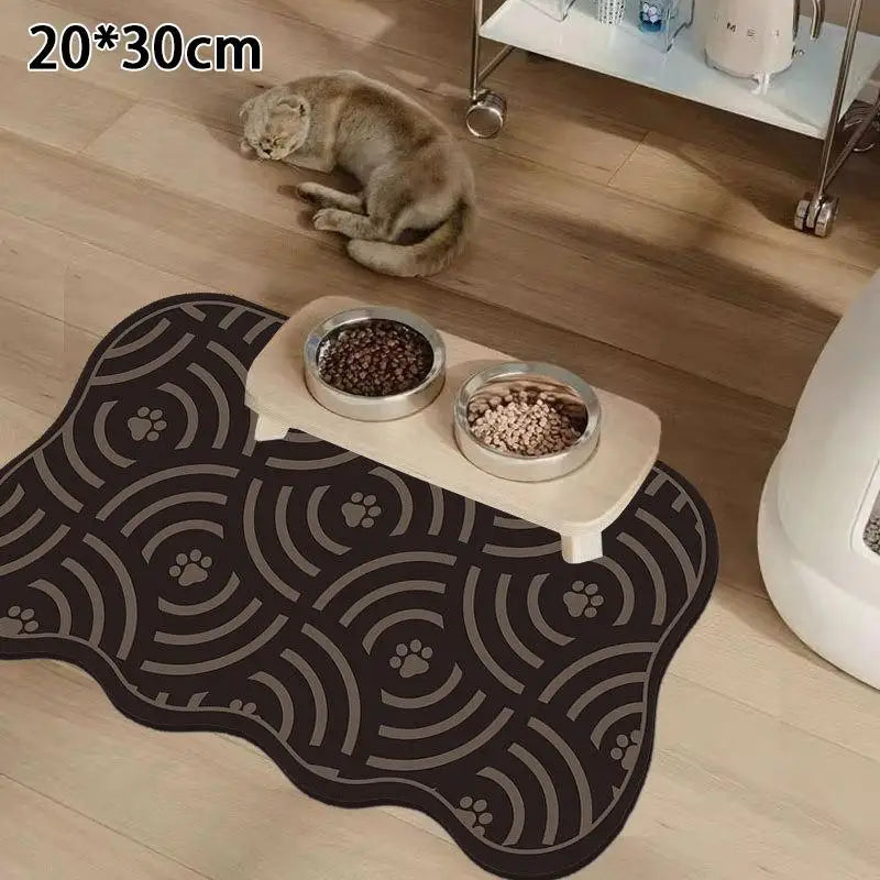 Absorbent Waterproof Pet Feeding Mat — Anti-Slip Placemat for Bowls