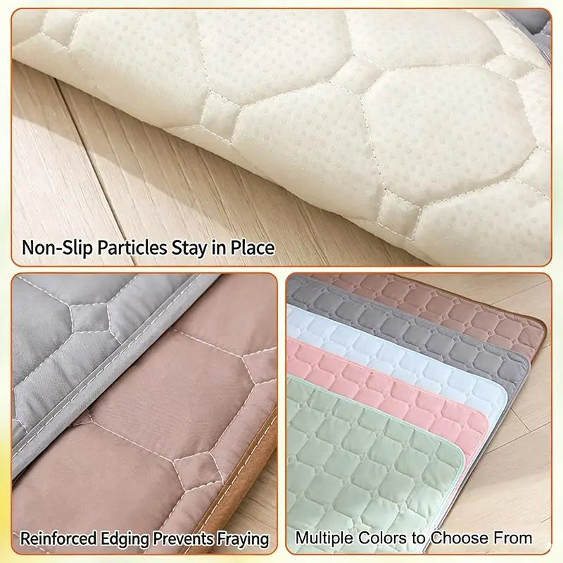 Quilted All-Season Pet Mat — Moisture-Proof Resting Cushion for Dogs & Cats