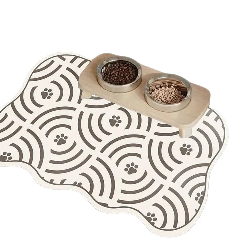 Absorbent Waterproof Pet Feeding Mat — Anti-Slip Placemat for Bowls