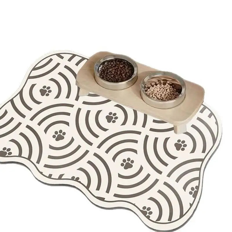 Absorbent Waterproof Pet Feeding Mat — Anti-Slip Placemat for Bowls