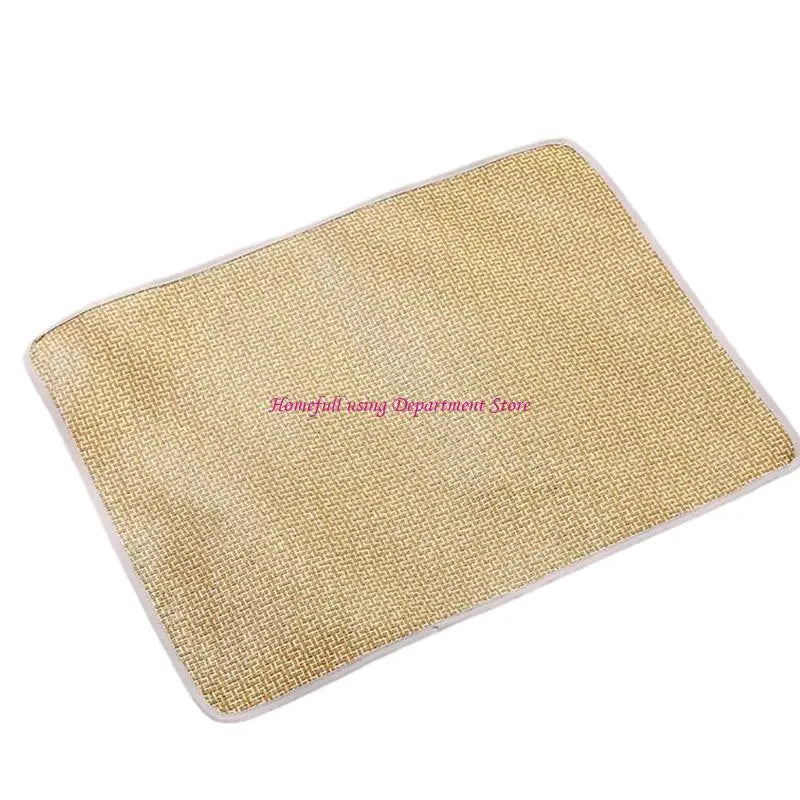 Breathable Rattan Weave Cooling Mat — Passive Cooling Pad for Dogs & Cats