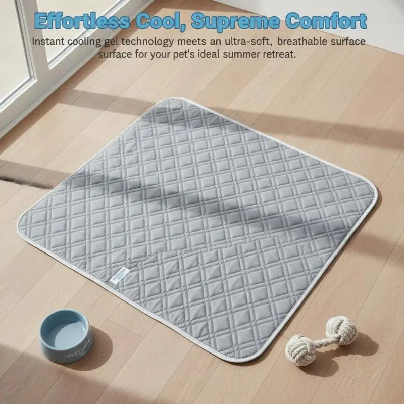 1 Pc Pet Cooling Pad Ceiling Washable and Anti Slip Bottom Large Dog Cooling Bed and Cat Ice Pad Cooling Pad for Pets