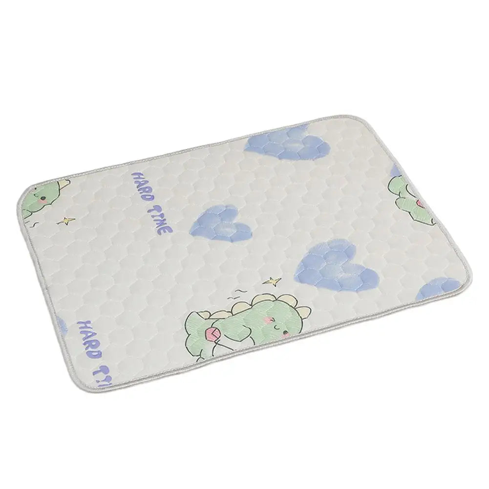 Self-Cooling Ice Silk Pet Mat — Summer Cooling Blanket for Dogs & Cats